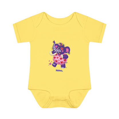 Piklez™ Infant Baby Rib Bodysuit – "Full of Love!" Graphic | Smile Universe Collection