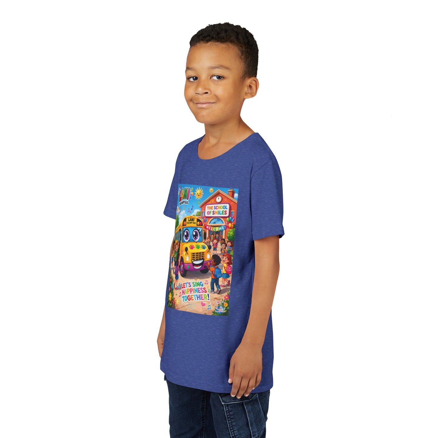 Lani™ Youth Short Sleeve Tee – "Let's Sing Happiness Together!" Graphic