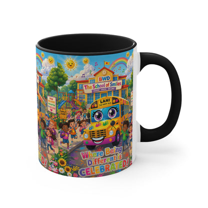 Lani™ Accent Mug – "Where Being Different is CELEBRATED!" Graphic