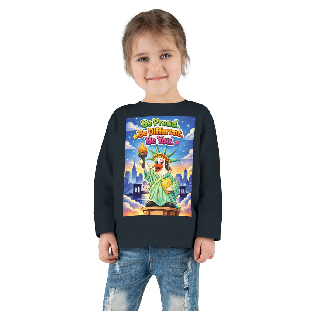 TuBz™ "Be Proud. Be Different. Be You." Toddler T- Shirt - Inspirational Kids Tee