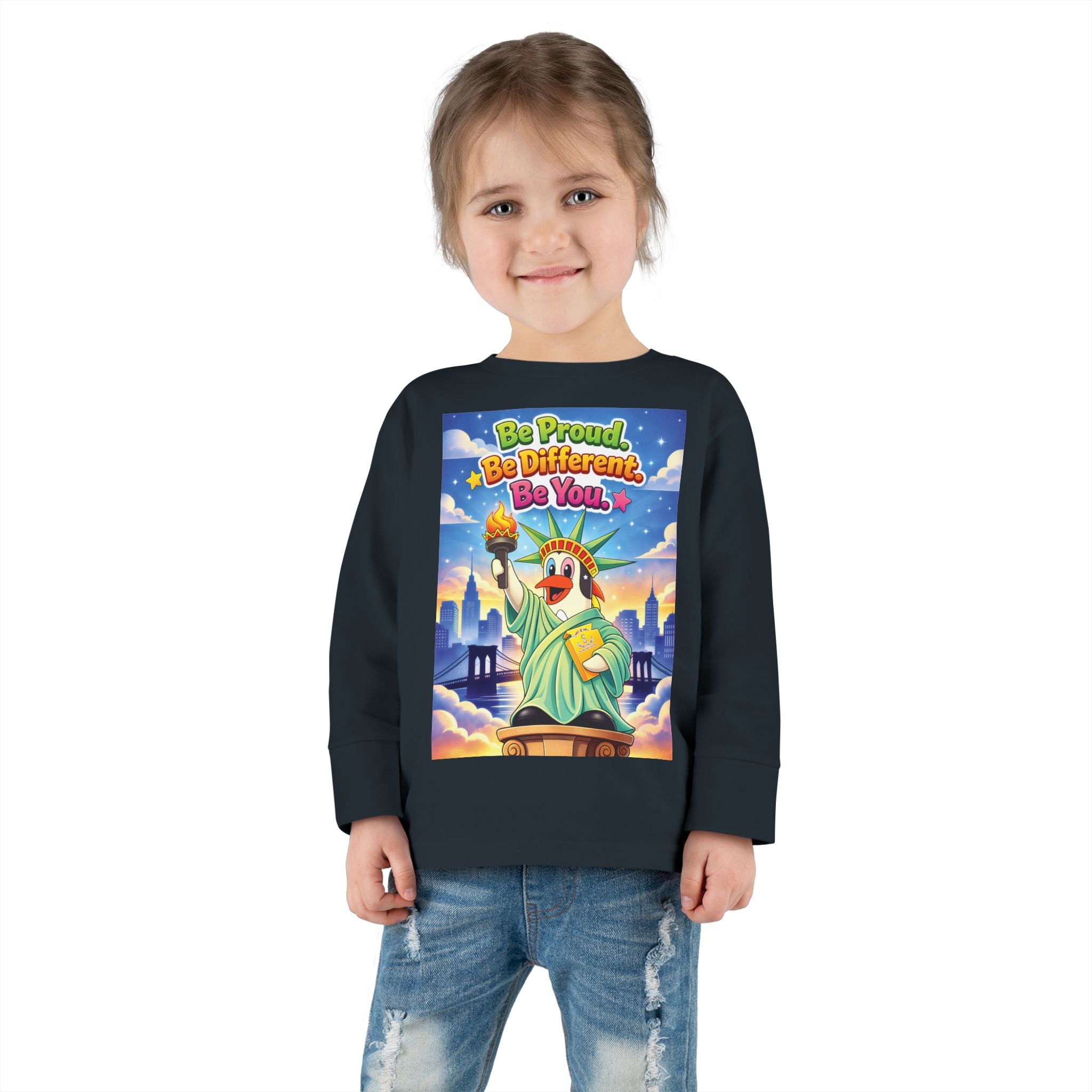 TuBz™ "Be Proud. Be Different. Be You." Toddler T- Shirt - Inspirational Kids Tee