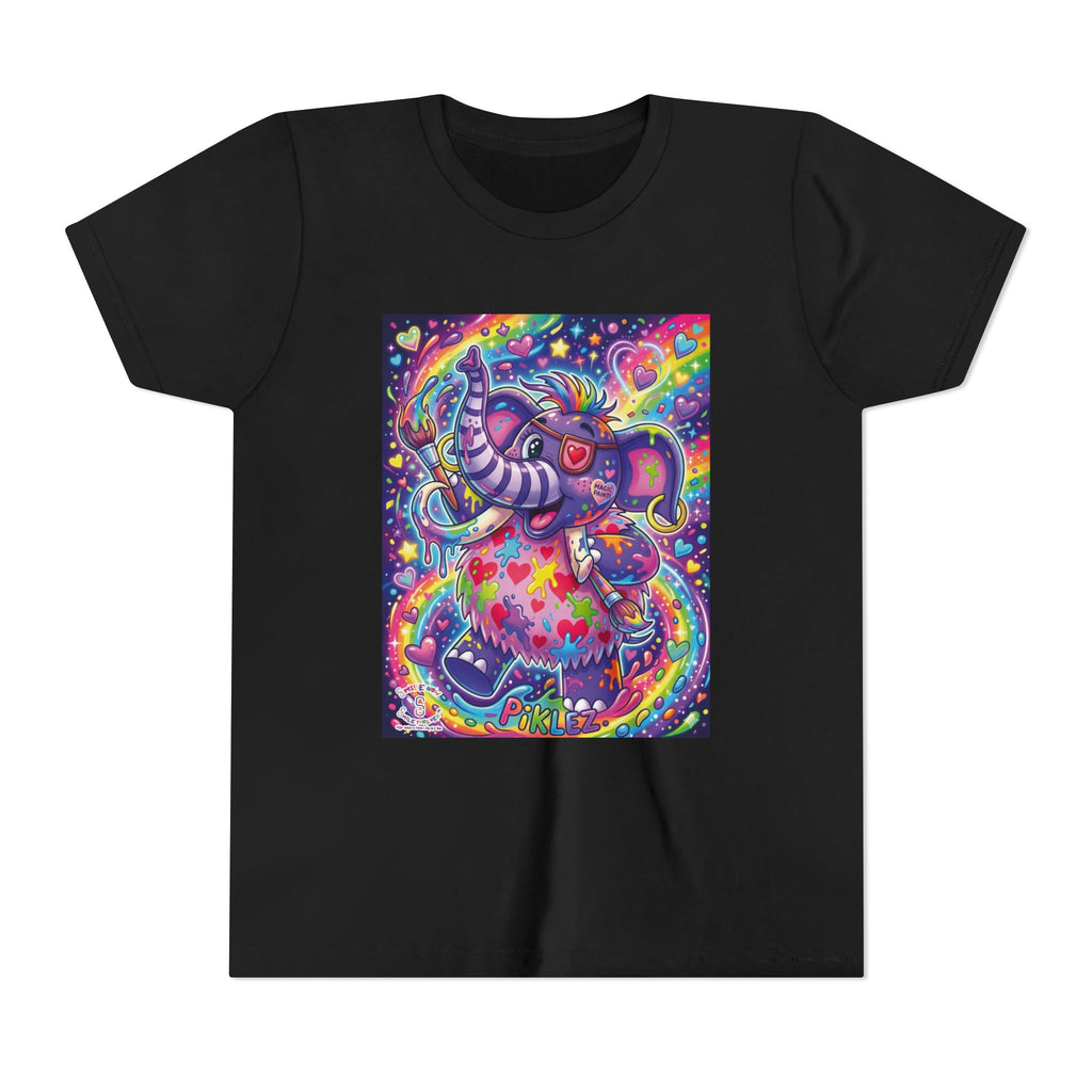 Piklez™ Youth Short Sleeve Tee – "Magic Paint!" Graphic Shirt | Smile Universe Collection