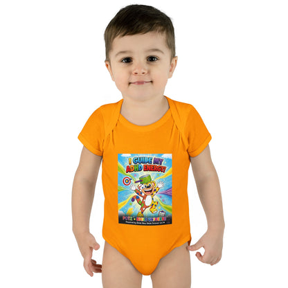 Potz™ Infant Baby Rib Bodysuit – "I Guide My ADHD Energy!" Graphic Onesie | Smile Universe Collection