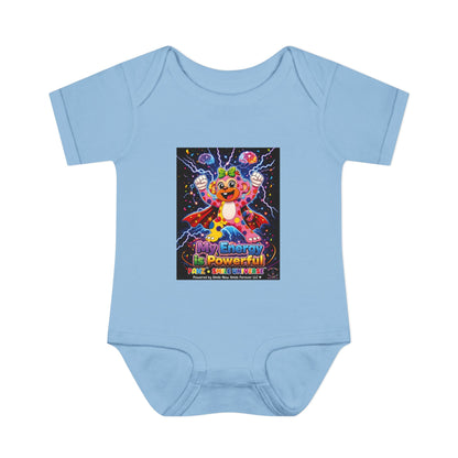 Panz™ Infant Baby Rib Bodysuit – "My Energy is Powerful" Graphic Onesie | Smile Universe Collection