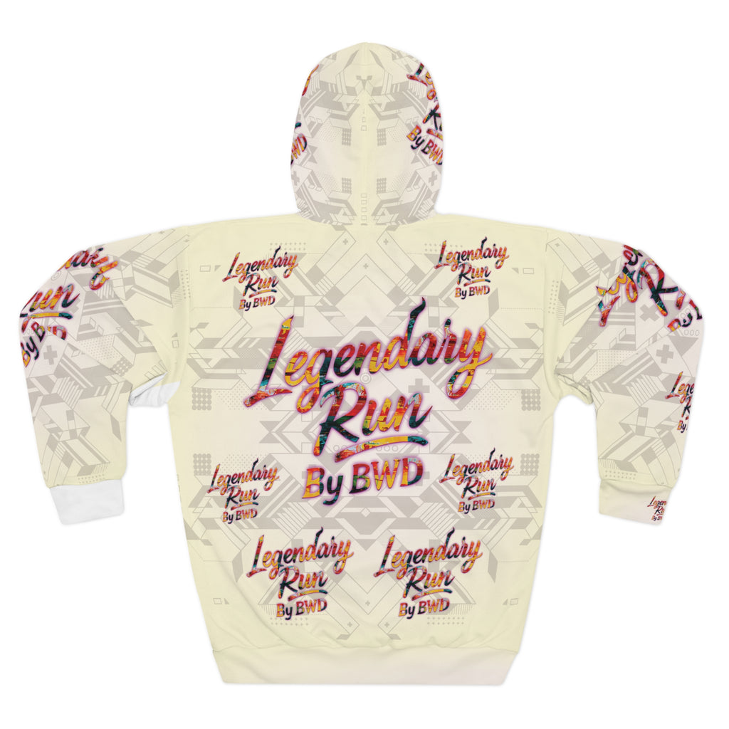 Legendary Run All-Over Print Hoodie — Pullover