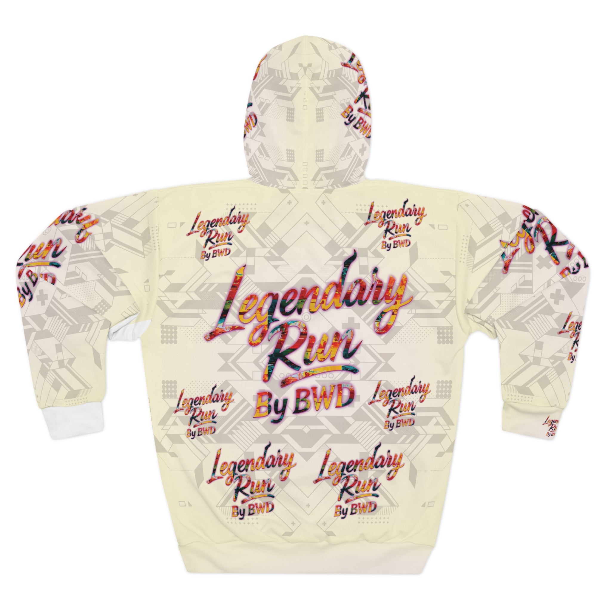 Legendary Run All-Over Print Hoodie — Pullover