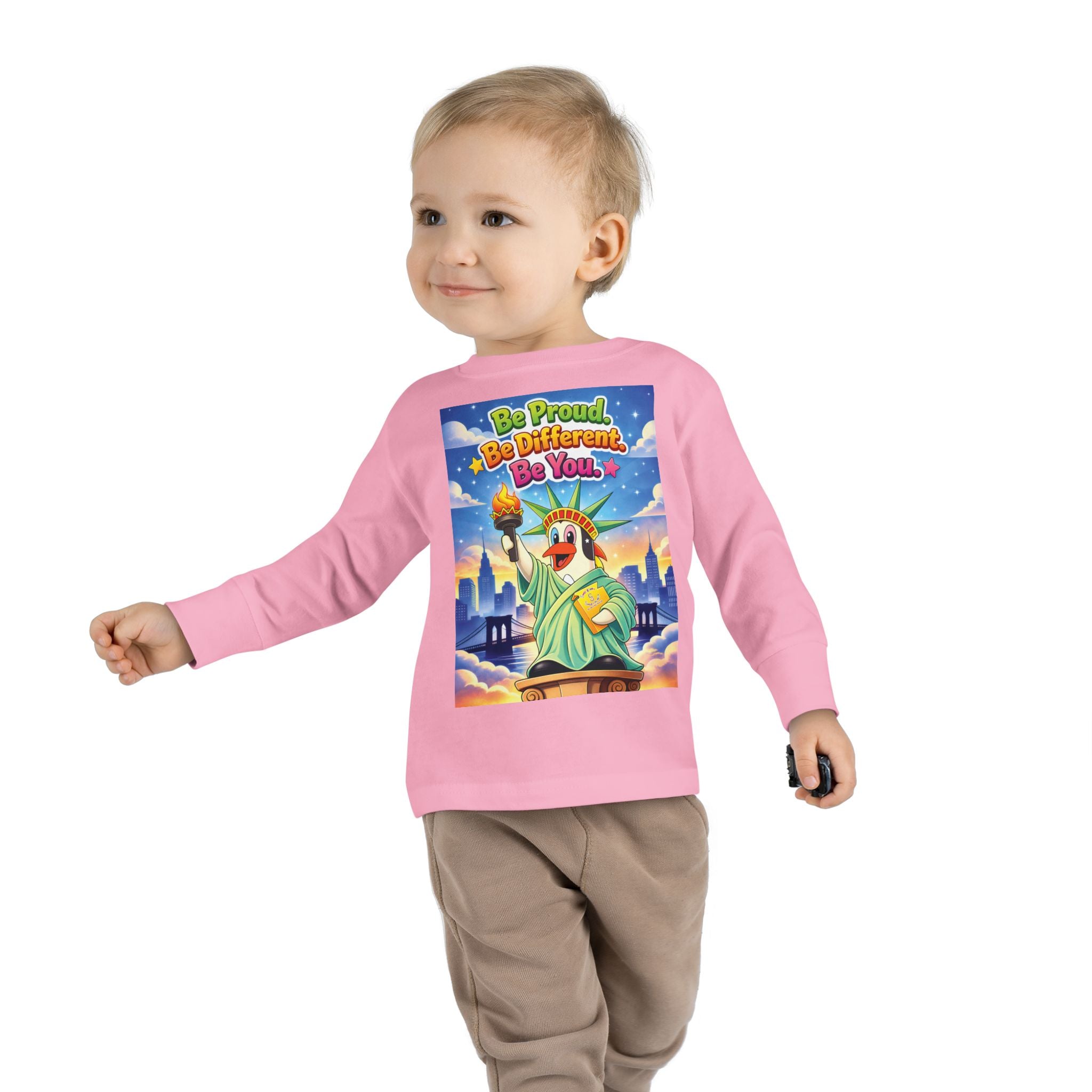 TuBz™ "Be Proud. Be Different. Be You." Toddler T- Shirt - Inspirational Kids Tee