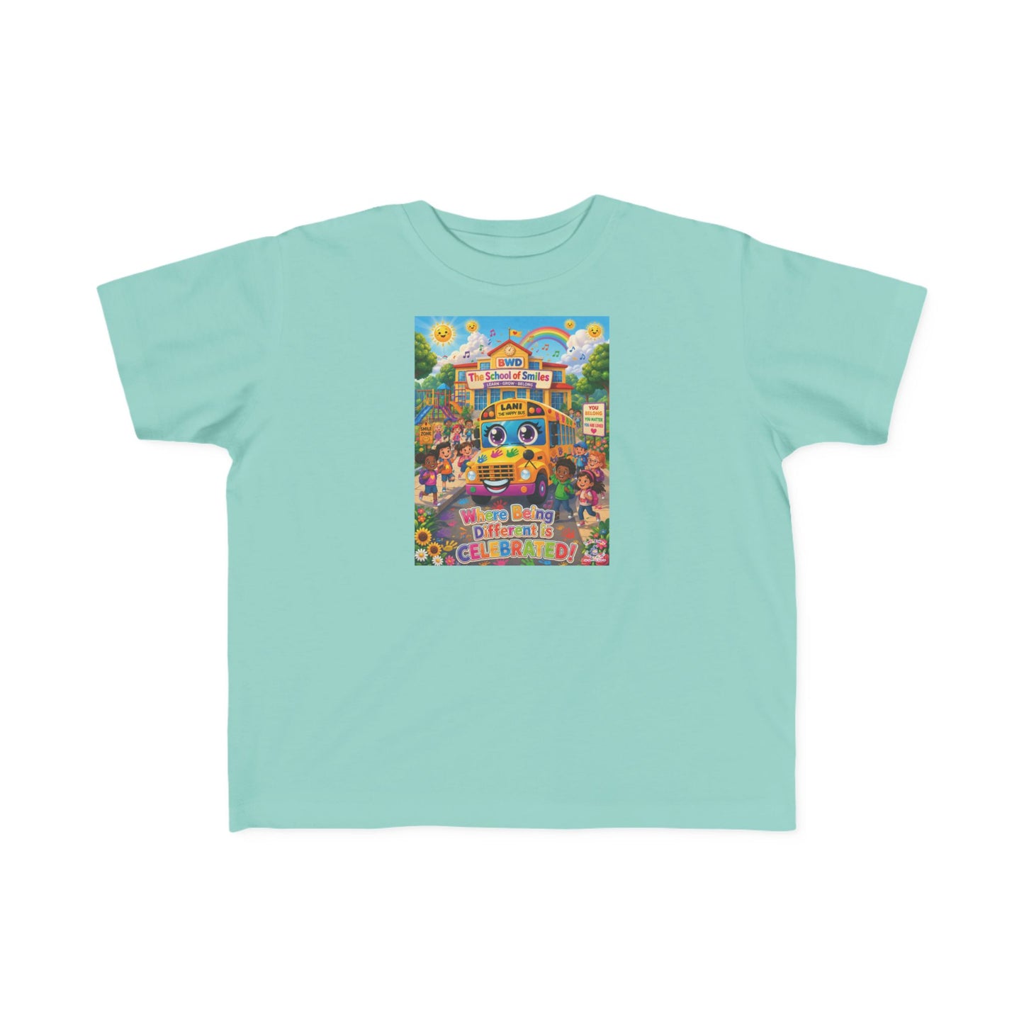 Lani™ Toddler's Fine Jersey Tee – "Where Being Different is CELEBRATED!" Graphic Shirt