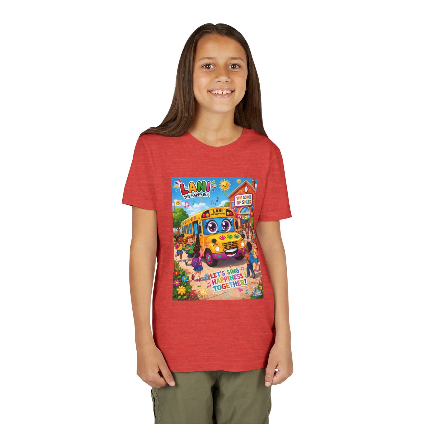 Lani™ Youth Short Sleeve Tee – "Let's Sing Happiness Together!" Graphic