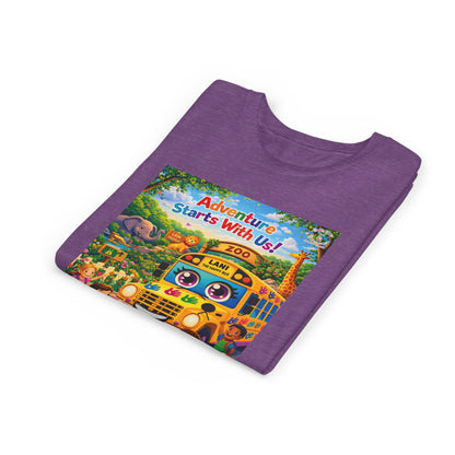 Lani™ Youth Short Sleeve Tee – "Adventure Starts With Us!" Graphic