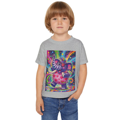 Piklez™ Heavy Cotton™ Toddler T-Shirt – "Born to Celebrate!" Graphic Shirt | Smile Universe Collection