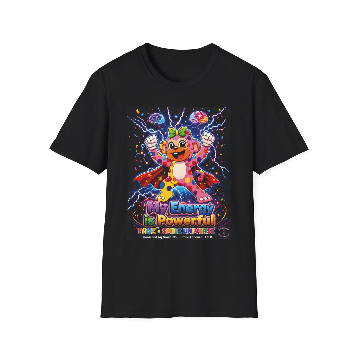 Panz™ Unisex Softstyle T-Shirt  for Adult– "My Energy is Powerful" Graphic Tee | Smile Universe Collection