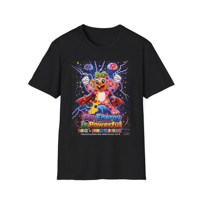 Panz™ Unisex Softstyle T-Shirt  for Adult– "My Energy is Powerful" Graphic Tee | Smile Universe Collection