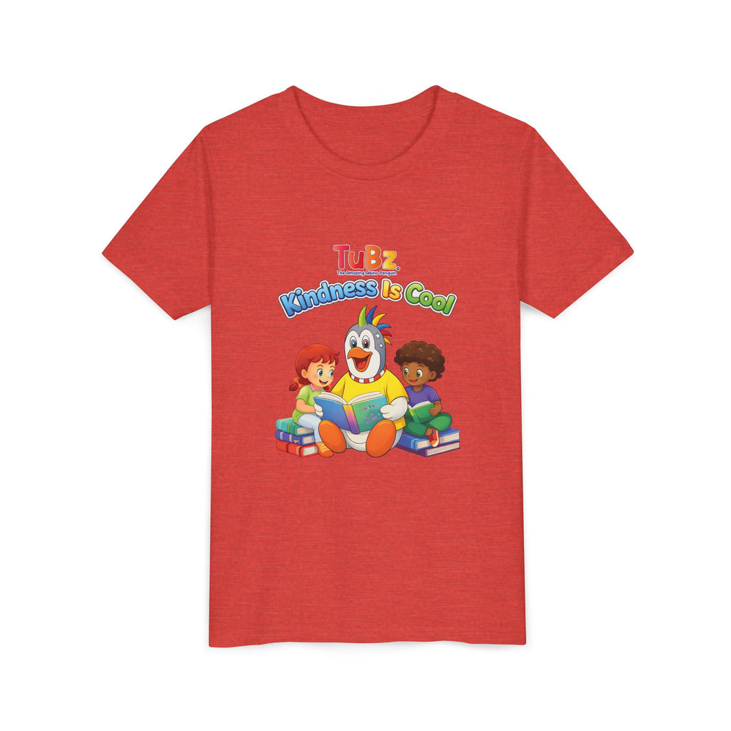 TuBz™ "Kindness Is Cool" Kids T-Shirt - Positive Message Graphic Tee | Smile Universe TuBz4Kidz