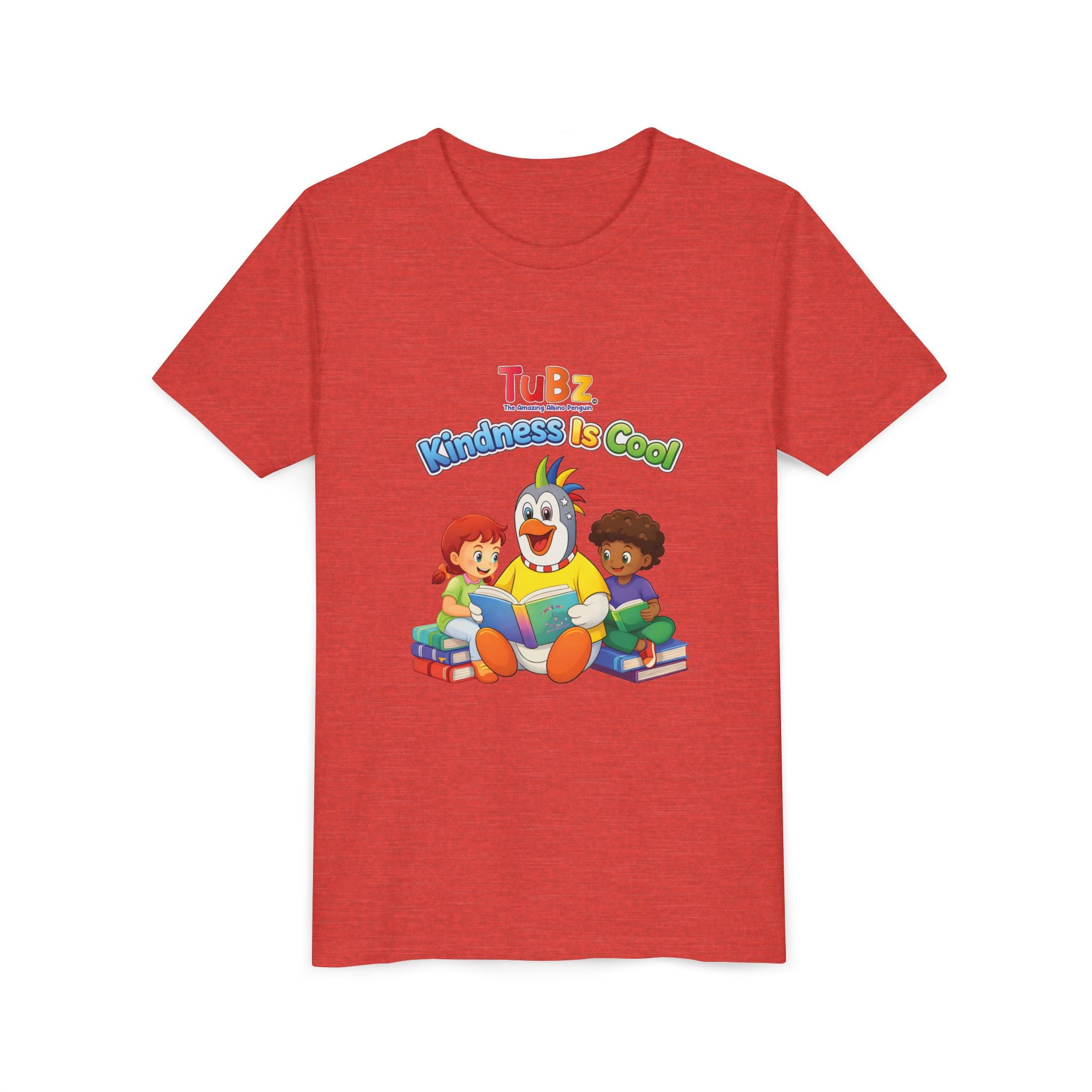 TuBz™ "Kindness Is Cool" Kids T-Shirt - Positive Message Graphic Tee | Smile Universe TuBz4Kidz
