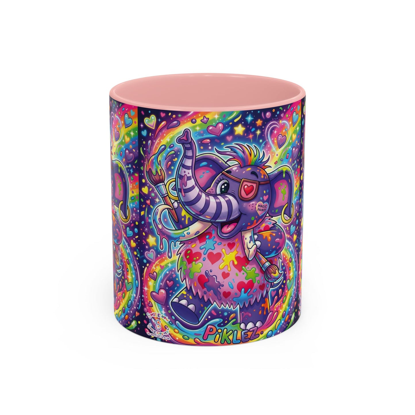 Piklez™ 15oz Ceramic Mug – "Magic Paint!" Graphic | Smile Universe Collection