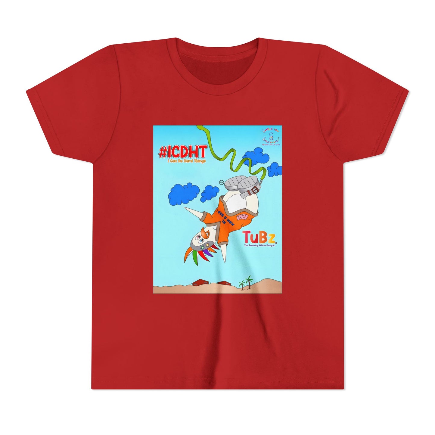 TuBz™ "I Can Do Hard Things" Youth T-Shirt | Youth Short Sleeve Tee - Motivational Kids Graphic Tee