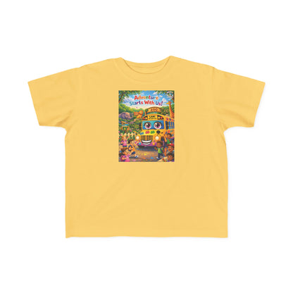 Lani™ Toddler's Fine Jersey Tee – "Adventure Starts With Us!" Graphic