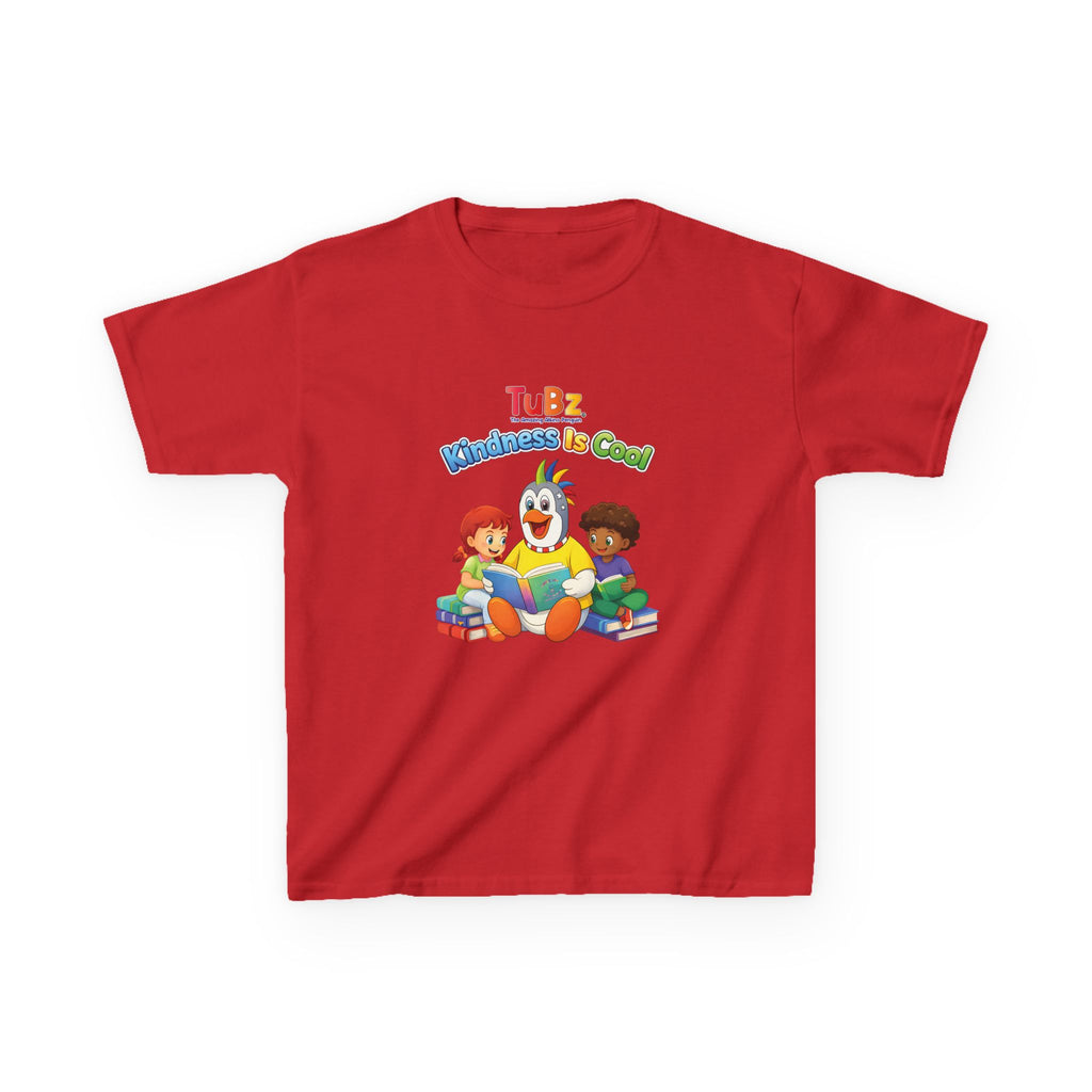 TuBz™ "Kindness Is Cool" Kids T-Shirt - Positive Message Graphic Tee | Smile Universe TuBz4Kidz