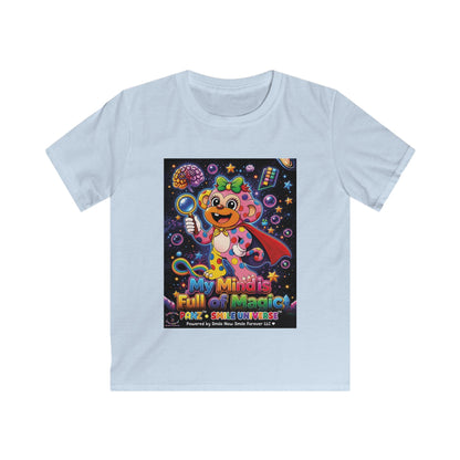 Panz™ Kids Softstyle Tee – "My Mind is Full of Magic" Graphic | Smile Universe Collection