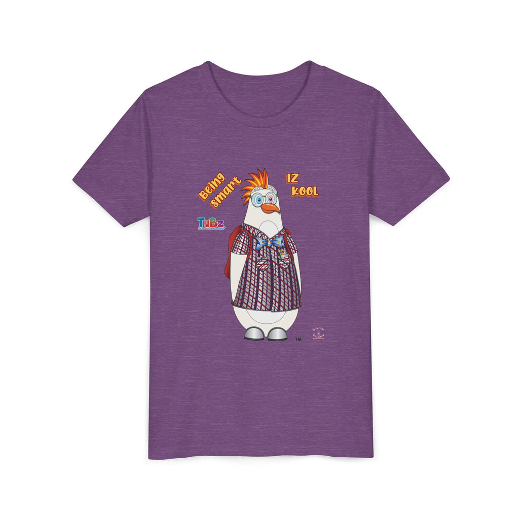 TuBz™ "Being Smart Iz Kool" Youth Graphic T-Shirt - Educational Kids Tee | TuBz4Kidz