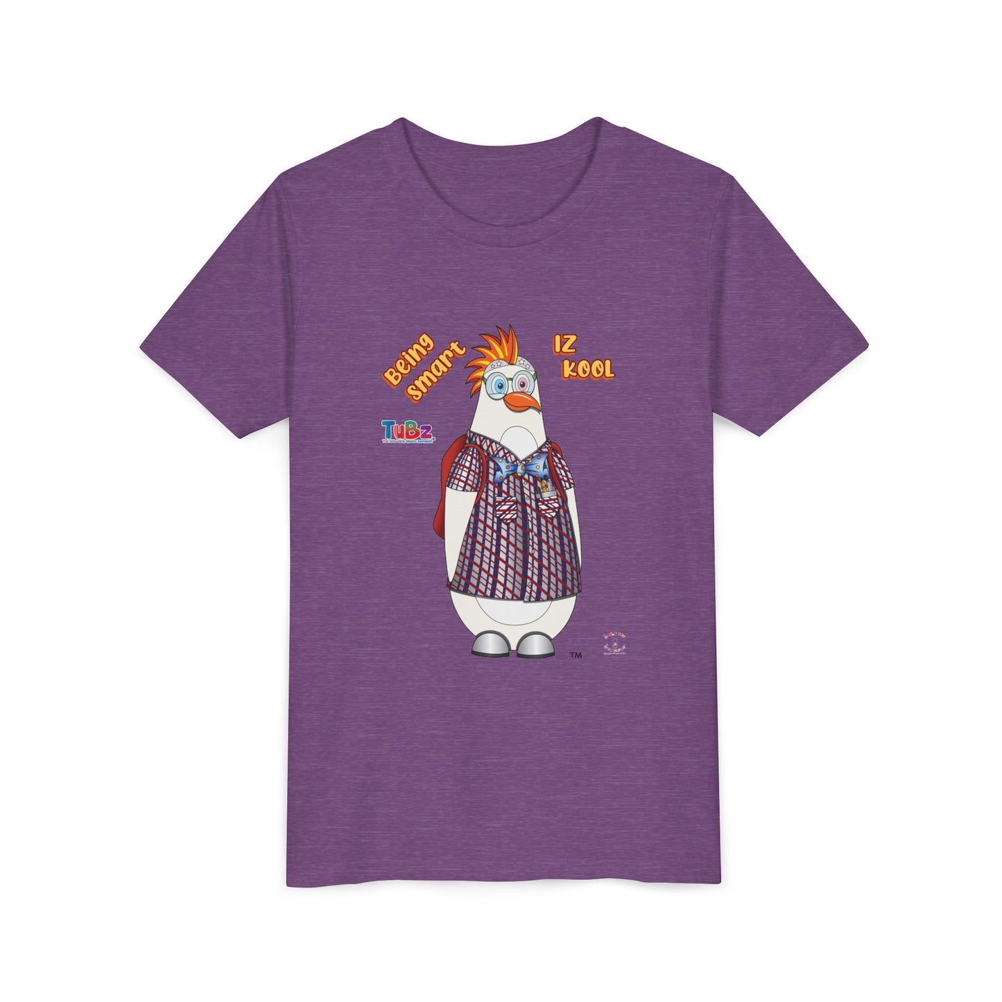 TuBz™ "Being Smart Iz Kool" Youth Graphic T-Shirt - Educational Kids Tee | TuBz4Kidz