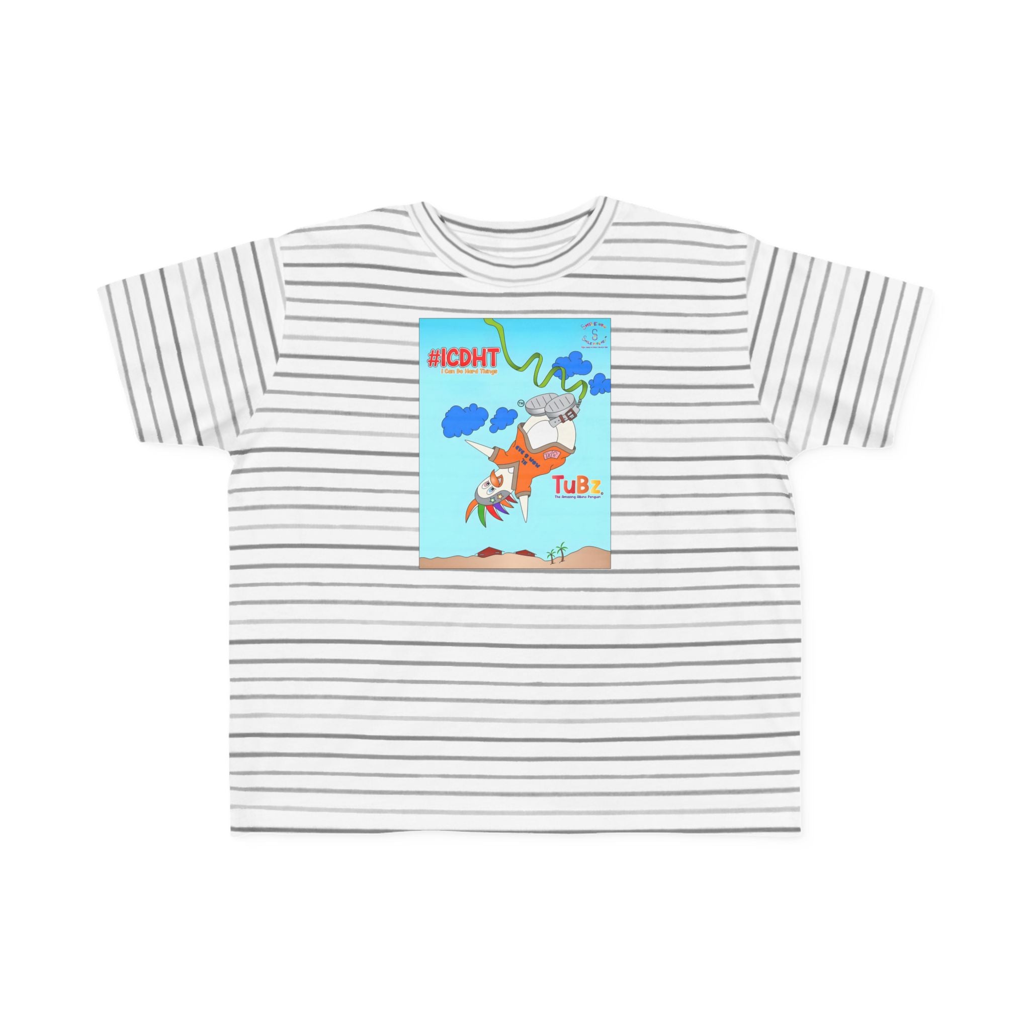 TuBz™ "I Can Do Hard Things" Toddler T-Shirt | Toddler's Fine Jersey Tee  - Positive Kids Graphic Tee