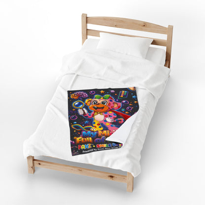 Panz™ Velveteen Plush Blanket – "My Mind is Full of Magic" Graphic | Smile Universe Collection