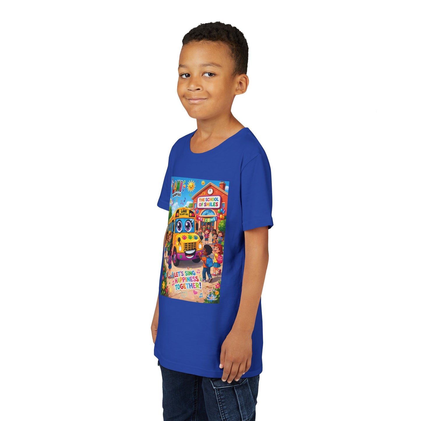 Lani™ Youth Short Sleeve Tee – "Let's Sing Happiness Together!" Graphic