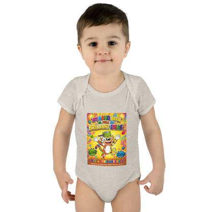 Potz™ Infant Baby Rib Bodysuit – "My ADHD Brain is Full of Brilliant Ideas!" Graphic Onesie | Smile Universe Collection
