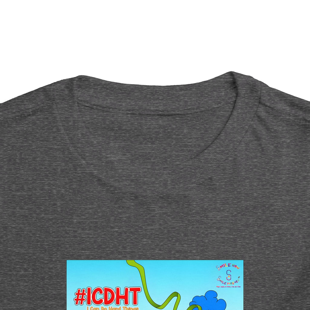 TuBz™ "I Can Do Hard Things" Toddler T-Shirt | Toddler Short Sleeve Tee  - Positive Kids Graphic Tee