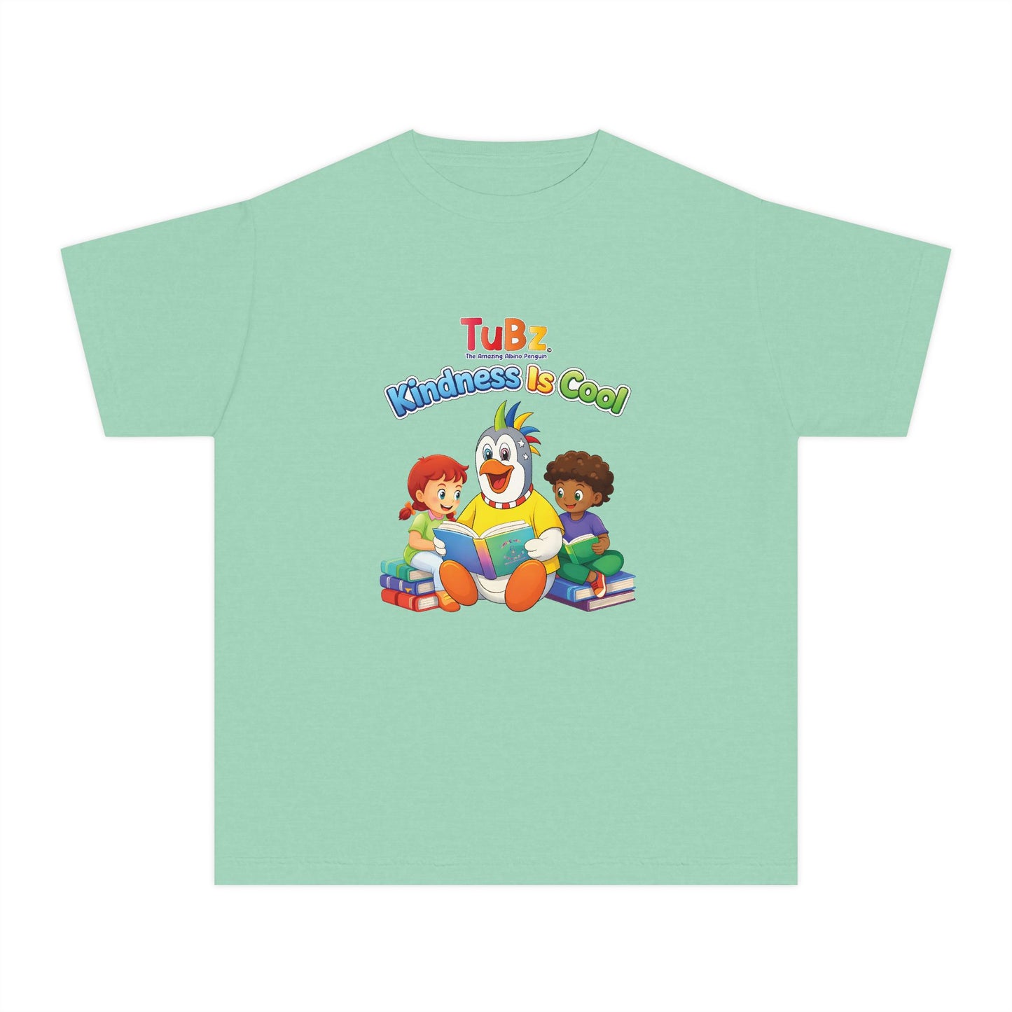 TuBz™ "Kindness Is Cool" Kids T-Shirt - Positive Message Graphic Tee | Smile Universe TuBz4Kidz