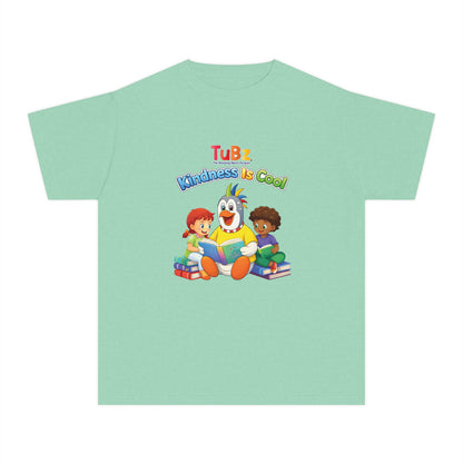TuBz™ "Kindness Is Cool" Kids T-Shirt - Positive Message Graphic Tee | Smile Universe TuBz4Kidz