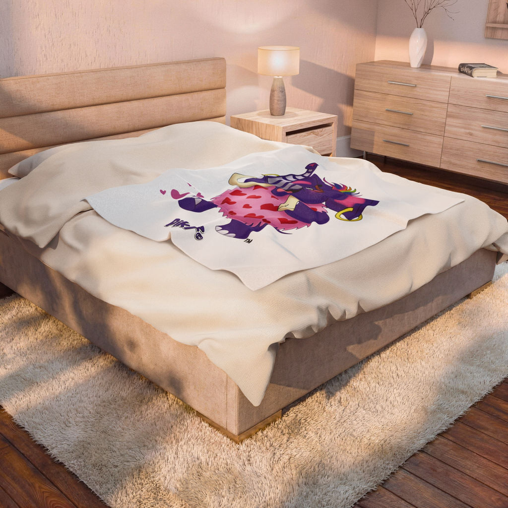 Piklez™ Velveteen Plush Blanket – "Full of Love!" Graphic | Smile Universe Collection