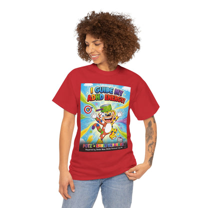 Potz™ Unisex Heavy Cotton™ Tee – "I Guide My ADHD Energy!" Graphic Tee | Smile Universe Collection