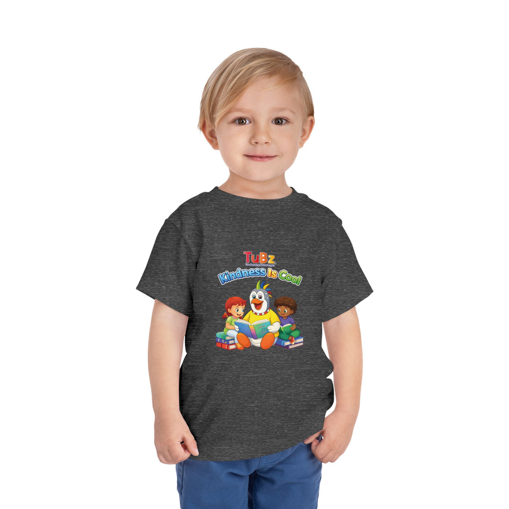 TuBz™ "Kindness Is Cool" Kids T-Shirt - Positive Message Graphic Tee | Smile Universe TuBz4Kidz