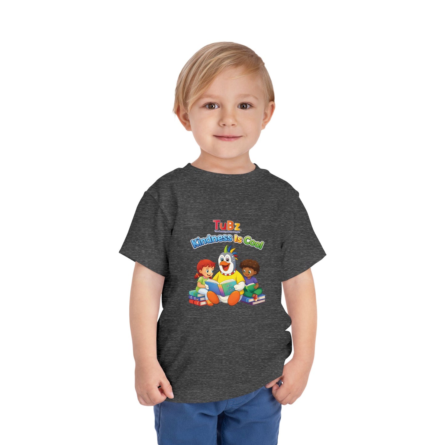 TuBz™ "Kindness Is Cool" Kids T-Shirt - Positive Message Graphic Tee | Smile Universe TuBz4Kidz