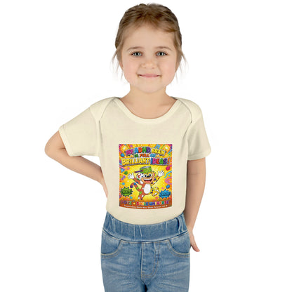 Potz™ Infant Baby Rib Bodysuit – "My ADHD Brain is Full of Brilliant Ideas!" Graphic Onesie | Smile Universe Collection