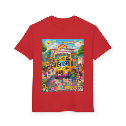 Lani™ Youth DryBlend® T-Shirt – "Where Being Different is CELEBRATED!" Graphic Shirt