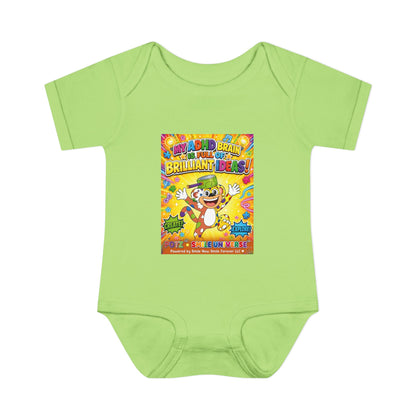 Potz™ Infant Baby Rib Bodysuit – "My ADHD Brain is Full of Brilliant Ideas!" Graphic Onesie | Smile Universe Collection