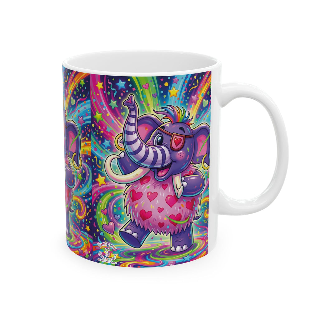 Piklez™ 11oz Ceramic Mug – "Born to Celebrate!" Graphic | Smile Universe Collection