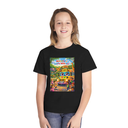 Lani™ Youth Midweight Tee – "Adventure Starts With Us!" Graphic