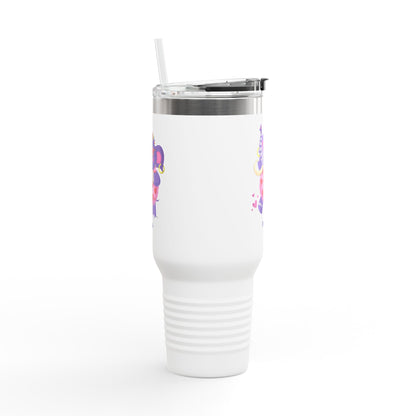 Piklez™ 40oz Insulated Travel Mug – "Full of Love!" Graphic | Smile Universe Collection