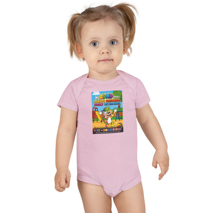 Potz™ Baby Short Sleeve Onesie® – "My ADHD Means Always Dreaming, Highly Determined" Graphic Bodysuit | Smile Universe Collection
