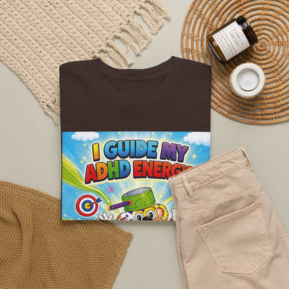 Potz™ Unisex Heavy Cotton™ Tee – "I Guide My ADHD Energy!" Graphic Tee | Smile Universe Collection