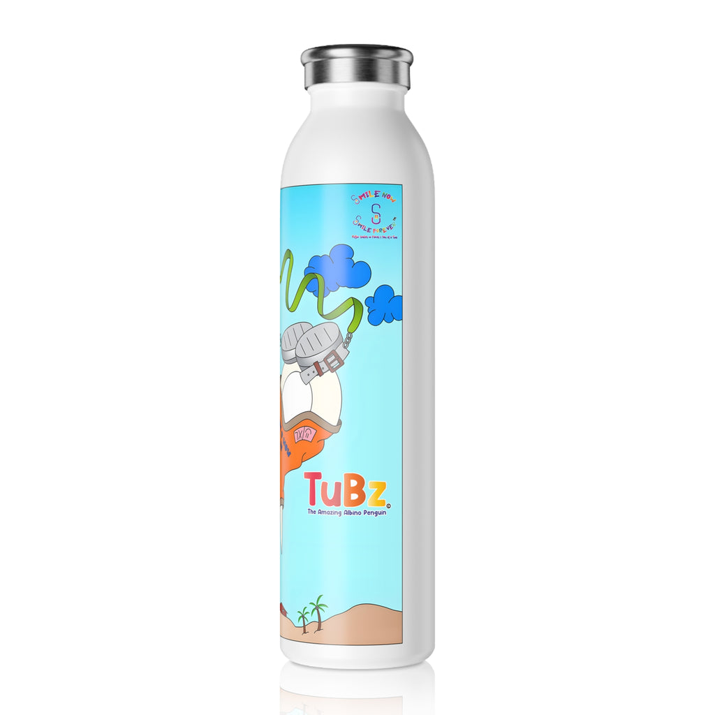 TuBz™ "I Can Do Hard Things" Slim Water Bottle - Stylish Kids Hydration Bottle