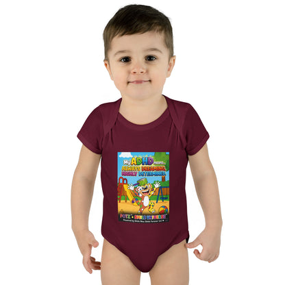 Potz™ Infant Baby Rib Bodysuit – "My ADHD Means Always Dreaming, Highly Determined" Graphic Onesie | Smile Universe Collection
