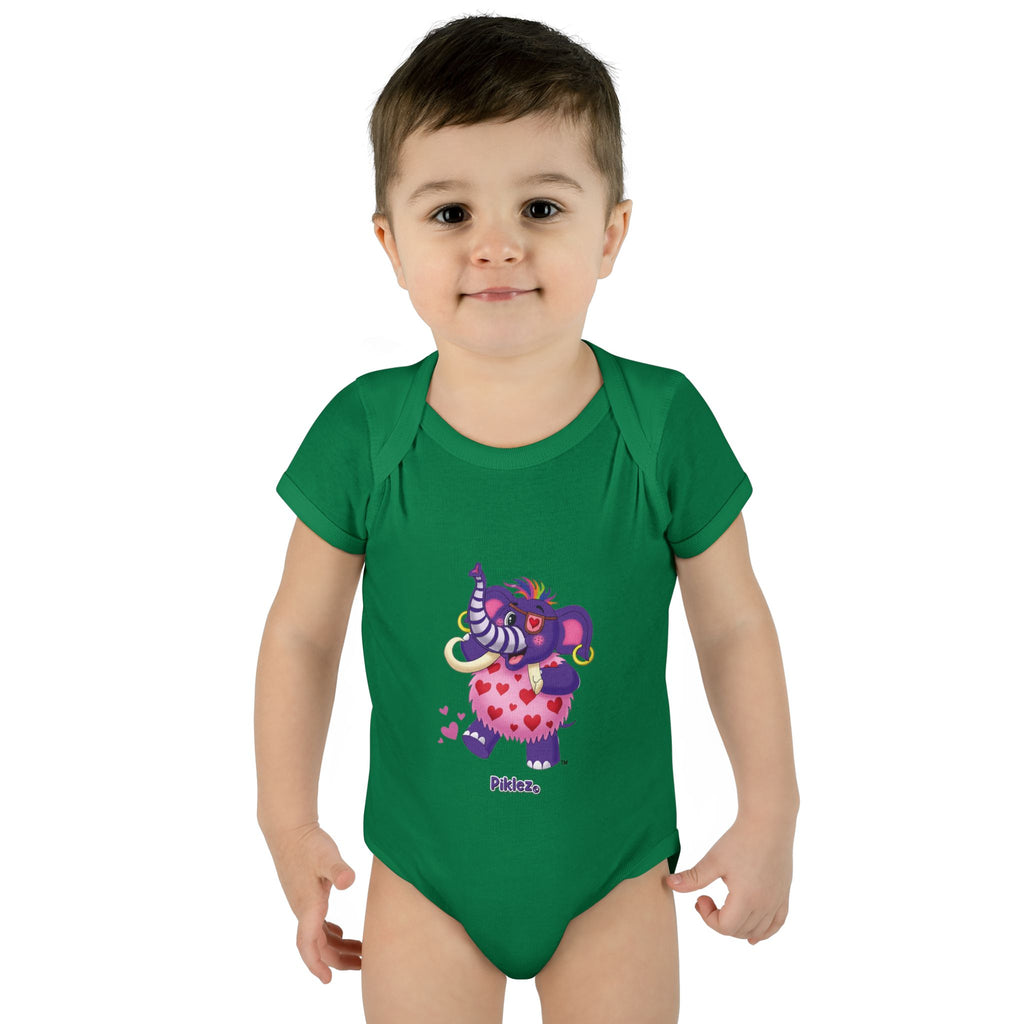 Piklez™ Infant Baby Rib Bodysuit – "Full of Love!" Graphic | Smile Universe Collection