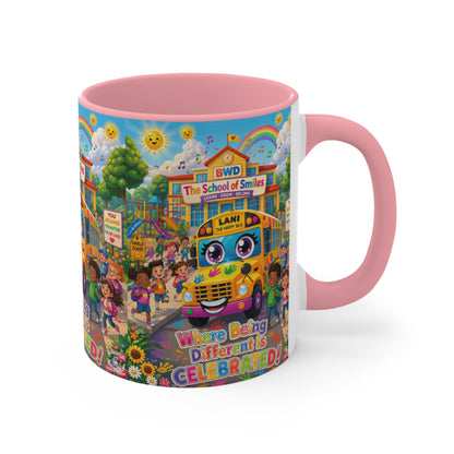 Lani™ Accent Mug – "Where Being Different is CELEBRATED!" Graphic