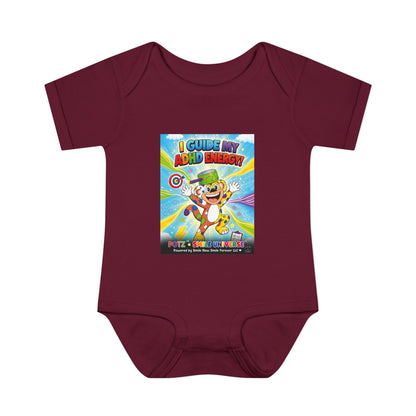 Potz™ Infant Baby Rib Bodysuit – "I Guide My ADHD Energy!" Graphic Onesie | Smile Universe Collection